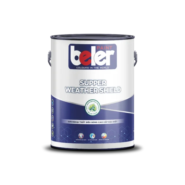 SUPPER WEATHER SHIELD - SƠN NGOẠI THẤT SIÊU BÓNG CAO CẤP ĐẶC BIỆT